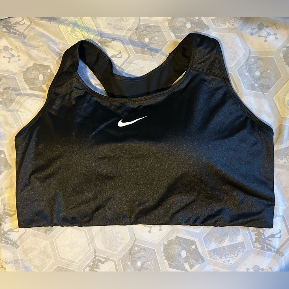 Black Padded Dri Fit Sports Bra (3x)